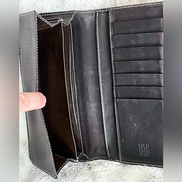 Caroline Herrera LEATHER WALLET vintage - Picture 15 of 15